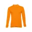 BERN. Men's long sleeve polo shirt, Male, Piquet mesh 100% cotton: 210 g/m². Colour 56: 85% cotton/15% viscose, Orange, L