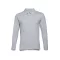 BERN. Men's long sleeve polo shirt, Male, Piquet mesh 100% cotton: 210 g/m². Colour 56: 85% cotton/15% viscose, Heather light grey, XL