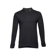   Tricou Polo, Barbati, maneca lunga, TH Clothes, 2401E12430, Bumbac, Albastru eclipse, S