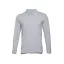 BERN. Men's long sleeve polo shirt, Male, Piquet mesh 100% cotton: 210 g/m². Colour 56: 85% cotton/15% viscose, Heather light grey, 3XL
