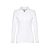 BERN WOMEN. Women's long sleeve polo shirt, Female, Piquet mesh 100% cotton: 210 g/m², White, L
