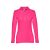 BERN WOMEN. Women's long sleeve polo shirt, Female, Piquet mesh 100% cotton: 210 g/m². Colour 56: 85% cotton/15% viscose, Pink, L