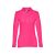 BERN WOMEN. Women's long sleeve polo shirt, Female, Piquet mesh 100% cotton: 210 g/m². Colour 56: 85% cotton/15% viscose, Pink, L