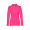BERN WOMEN. Women's long sleeve polo shirt, Female, Piquet mesh 100% cotton: 210 g/m². Colour 56: 85% cotton/15% viscose, Pink, S