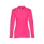 BERN WOMEN. Women's long sleeve polo shirt, Female, Piquet mesh 100% cotton: 210 g/m². Colour 56: 85% cotton/15% viscose, Pink, XL