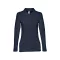 Tricou Polo, Dama, maneca lunga, TH Clothes, 2401E12438, Bumbac, Albastru, XXL