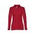 BERN WOMEN. Women's long sleeve polo shirt, Female, Piquet mesh 100% cotton: 210 g/m². Colour 56: 85% cotton/15% viscose, Burgundy, L