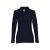 BERN WOMEN. Women's long sleeve polo shirt, Female, Piquet mesh 100% cotton: 210 g/m². Colour 56: 85% cotton/15% viscose, Navy blue, L