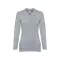 BERN WOMEN. Women's long sleeve polo shirt, Female, Piquet mesh 100% cotton: 210 g/m². Colour 56: 85% cotton/15% viscose, Heather light grey, S