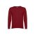 MILAN. Men's V-neck jumper, Male, 70% cotton and 30% polyamide: 220 g/m², Burgundy, S