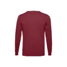 Bluza cu maneca lunga, la baza gatului, Casual, Barbati, Makito, 2410E21519, Bumbac, Rosu burgundy, XXL