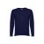 MILAN. Men's V-neck jumper, Male, 70% cotton and 30% polyamide: 220 g/m², Navy blue, L