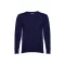 MILAN. Men's V-neck jumper, Male, 70% cotton and 30% polyamide: 220 g/m², Navy blue, XL