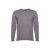 MILAN. Men's V-neck jumper, Male, 70% cotton and 30% polyamide: 220 g/m², Heather grey, M