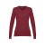 Bluza cu maneca lunga, la baza gatului, Casual, Femei, Makito, 2410E21516, Bumbac, Rosu burgundy, S