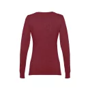 Bluza cu maneca lunga, la baza gatului, Casual, Femei, Makito, 2410E21516, Bumbac, Rosu burgundy, S