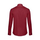 Camasa poplin barbati, 22FEB1690, L, masculin, Bumbac, Poliamida, Rosu