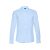 PARIS. Men's poplin shirt, Male, 68% cotton, 28% polyamide and 4% spandex: 115 g/m², Light blue, L