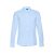 PARIS. Men's poplin shirt, Male, 68% cotton, 28% polyamide and 4% spandex: 115 g/m², Light blue, M