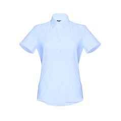   LONDON WOMEN. Women's oxford shirt, Female, 70% cotton and 30% polyester: 130 g/m², Light blue, L
