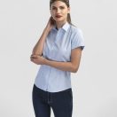 LONDON WOMEN. Women's oxford shirt, Female, 70% cotton and 30% polyester: 130 g/m², Light blue, L