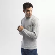   DELTA. Unisex sweatshirt, Unisex, 50% cotton and 50% polyester: 300 g/m², Heather light grey, M