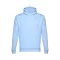 PHOENIX. Unisex hooded sweatshirt, Unisex, 50% cotton and 50% polyester: 320 g/m², Pastel blue, L