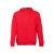 AMSTERDAM. Men's hooded full zipped sweatshirt, Male, 50% cotton and 50% polyester: 320 g/m², Red, L