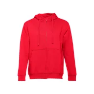   AMSTERDAM. Men's hooded full zipped sweatshirt, Male, 50% cotton and 50% polyester: 320 g/m², Red, XL