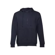   AMSTERDAM. Men's hooded full zipped sweatshirt, Male, 50% cotton and 50% polyester: 320 g/m², Navy blue, M