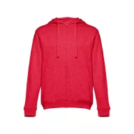   AMSTERDAM. Men's hooded full zipped sweatshirt, Male, 50% cotton and 50% polyester: 320 g/m², Heather red, XL