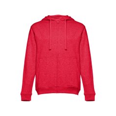   AMSTERDAM. Men's hooded full zipped sweatshirt, Male, 50% cotton and 50% polyester: 320 g/m², Heather red, XL