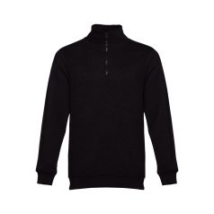   BUDAPEST. Unisex sweatshirt, Unisex, 50% cotton and 50% polyester: 320 g/m², Black, S