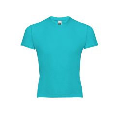  QUITO. Children's t-shirt, Kids, Jersey 100% cotton: 150 g/m², Turquoise blue, 10