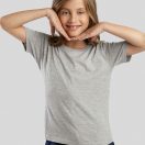 QUITO. Children's t-shirt, Kids, Jersey 100% cotton: 150 g/m², Heather light grey, 12