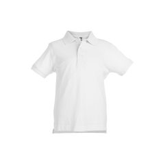   ADAM KIDS. Children's polo shirt, Kids, Piquet mesh 100% cotton: 195 g/m², White, 8