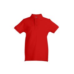   ADAM KIDS. Children's polo shirt, Kids, Piquet mesh 100% cotton: 195 g/m², Red, 10