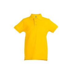   ADAM KIDS. Children's polo shirt, Kids, Piquet mesh 100% cotton: 195 g/m², Yellow, 10