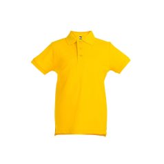  ADAM KIDS. Children's polo shirt, Kids, Piquet mesh 100% cotton: 195 g/m², Yellow, 4
