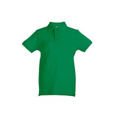   ADAM KIDS. Children's polo shirt, Kids, Piquet mesh 100% cotton: 195 g/m², Green, 6