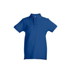   ADAM KIDS. Children's polo shirt, Kids, Piquet mesh 100% cotton: 195 g/m², Royal blue, 6