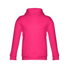   PHOENIX KIDS. Children's unisex hooded sweatshirt, Kids, 50% cotton and 50% polyester: 320 g/m², Pink, 12