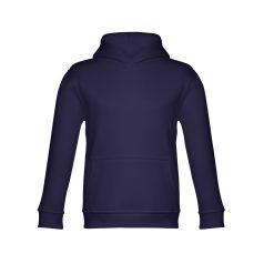   PHOENIX KIDS. Children's unisex hooded sweatshirt, Kids, 50% cotton and 50% polyester: 320 g/m², Navy blue, 10