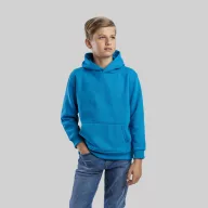   PHOENIX KIDS. Children's unisex hooded sweatshirt, Kids, 50% cotton and 50% polyester: 320 g/m², Acqua blue, 2