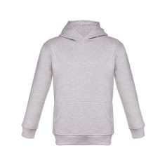   PHOENIX KIDS. Children's unisex hooded sweatshirt, Kids, 50% cotton and 50% polyester: 320 g/m², Heather light grey, 10
