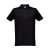 BERLIN. Men's polo shirt, Male, Piquet mesh 65% polyester and 35% cotton: 200 g/m², Black, L