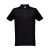 BERLIN. Men's polo shirt, Male, Piquet mesh 65% polyester and 35% cotton: 200 g/m², Black, XL