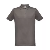   BERLIN. Men's polo shirt, Male, Piquet mesh 65% polyester and 35% cotton: 200 g/m², Grey, XXL