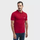 BERLIN. Men's polo shirt, Male, Piquet mesh 65% polyester and 35% cotton: 200 g/m², Burgundy, M