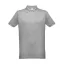 Tricou Polo, Barbati, maneca scurta, TH Clothes, 2401E12509, Bumbac, Poliester, Gri melange deschis, XS